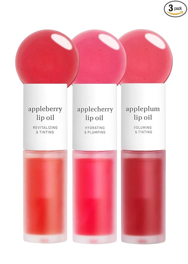 Prestigious NOONI Vegan Appleseed Lip Oil Set Clean