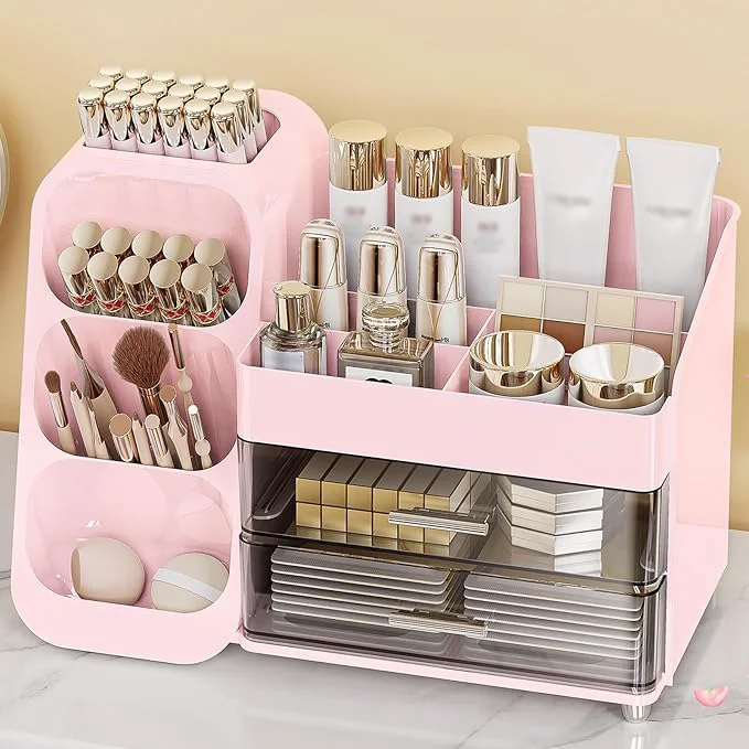 Top-Quality Anylady Large Capacity Makeup Organizer Countertop Breathable