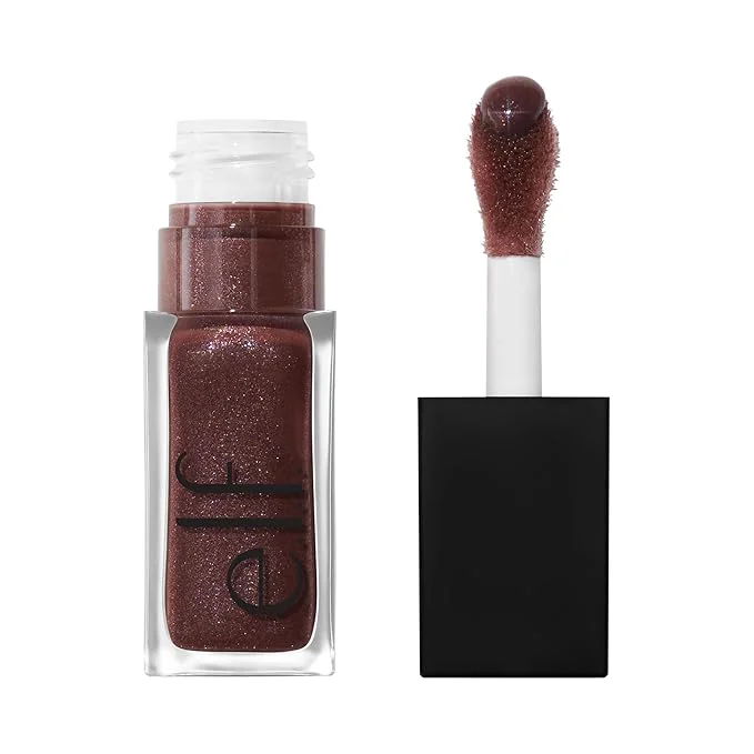 Relaxed e.l.f. Glow Reviver Plumping Lip Oil Tinted Lip Plumper Convenient