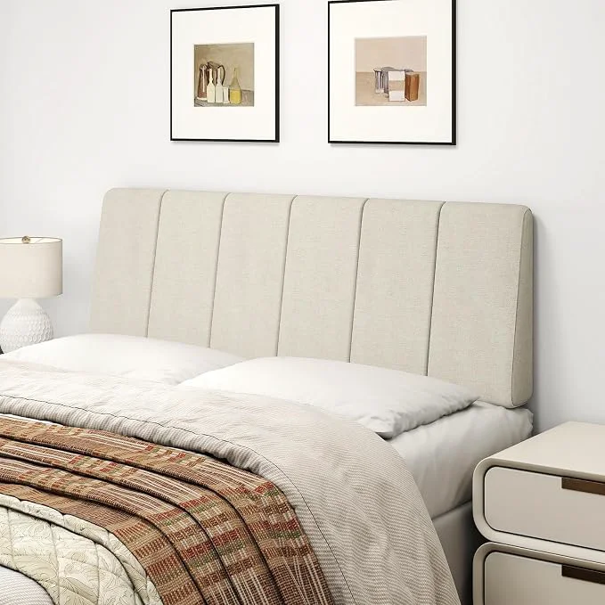 Fast Full Size Headboard Only-No Assembly Required Beige Easy to use no assembly required Linen fabric and extra-thick foam for added comfort Modern style headboard full size Durable