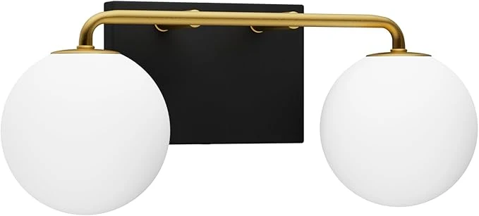 Enhanced Tipace 2 Lights Mid Century Vintage Bathroom Vanity Light Fixtures Over Mirror Practical