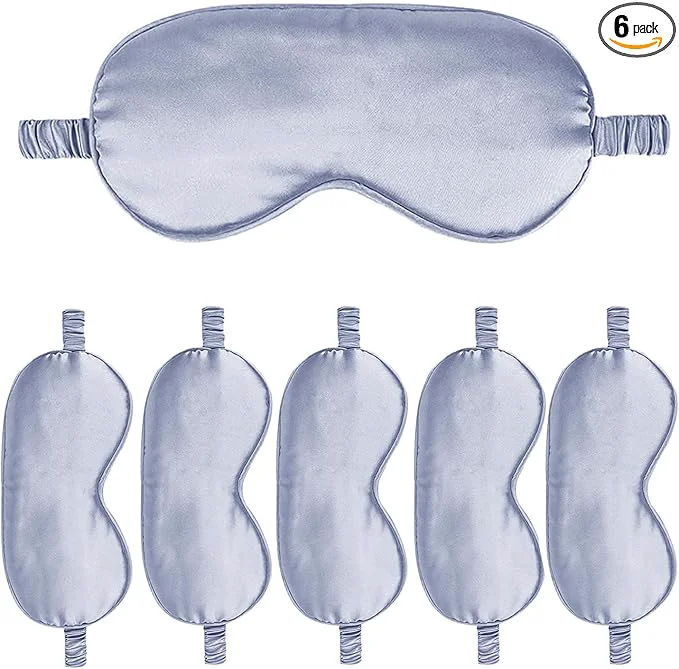 Modern 6PACK Silk Sleep Mask Satin Eye Masks Blackout Silky Eyeshade Cover Soft Clean