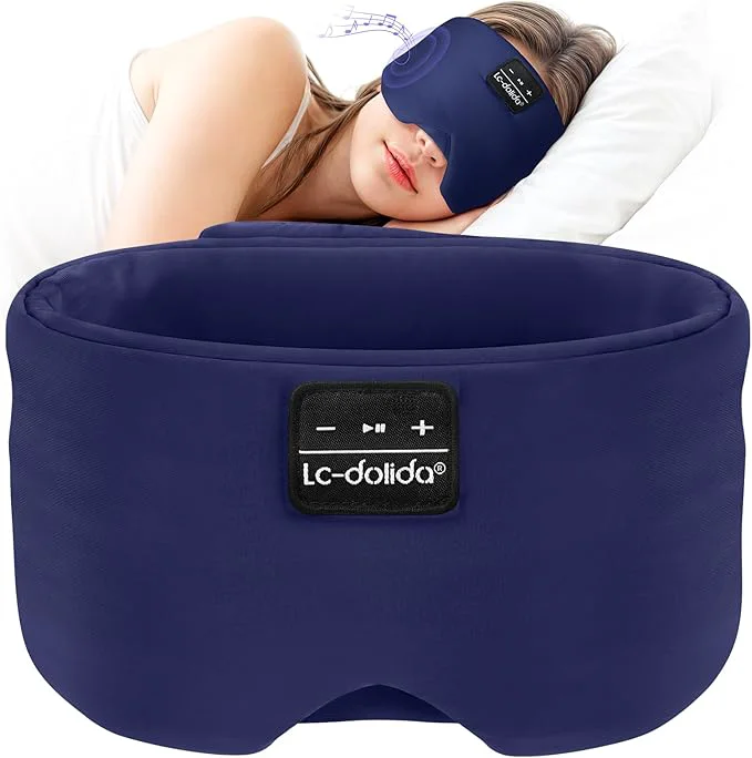 Elite LC-dolida Sleep Mask with Bluetooth Headphones Ice Silk Sleep Headphones with High-Grade