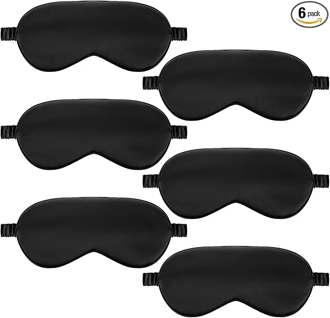 Flexible Silk Sleep Masks 6 Pack Eye Masks Powerful