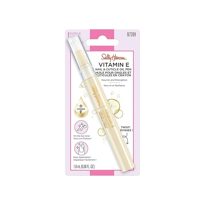 Relaxed Sally Hansen Vitamin E Nail Cuticle Treatment Pen Hydrates and Conditions Green