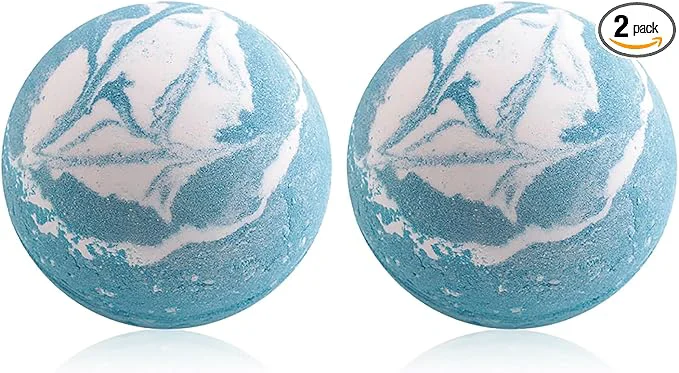 Elegant Blue Bath Bombs for Women Spa Gift Set Recyclable