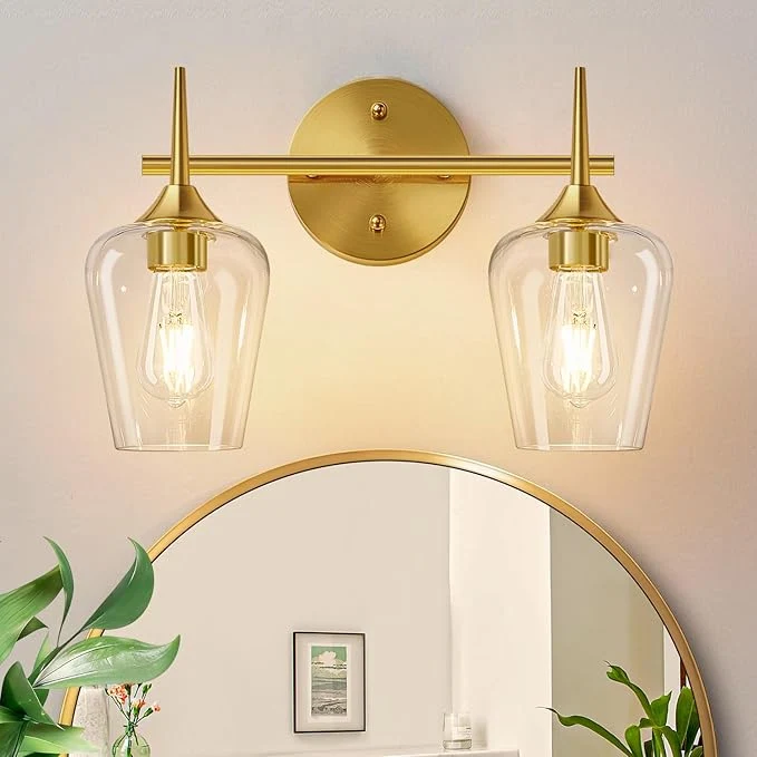 Effective MOKATNG 2-Light Bathroom Light Fixtures Bathroom Lighting Fixtures Over Mirror Pure