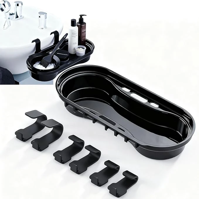 Excellent Salon Storage Rack Shampoo Bottle Shelf Shampoo Bowl Tray to Hold Color Bowls Fast