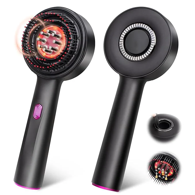 Comfortable Rechargeable 3 in 1 Scalp Massager Hair Growth Oil Applicator Electric Scalp Pure