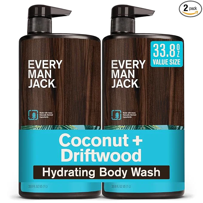 Versatile Every Man Jack Coconut Driftwood Mens Body Wash Safe