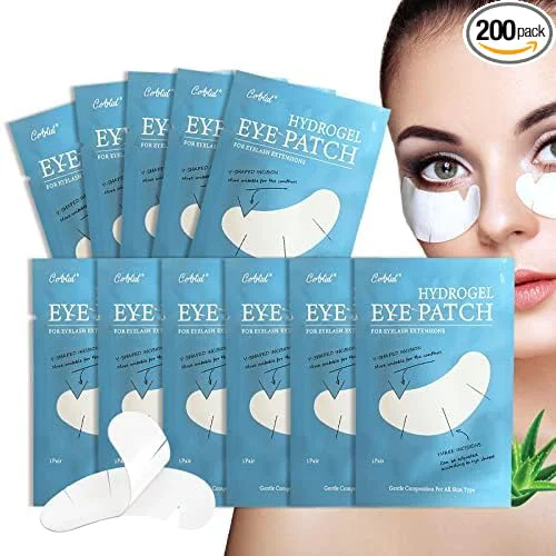 Effective C. ARTIST 100 Pairs V-Shaped Natural Eyelash Extension Under Eye Gel Pads Authentic
