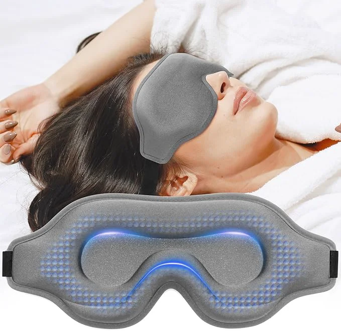 User-Friendly Sleep Eye Mask for Men Women Weighted Sleeping Mask for Side Sleeper Travel Healthy
