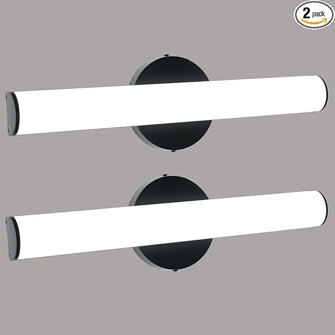 Healthy OOWOLF 2 Pack Bathroom Vanity Light Adjustable Brightness 12W 17.3inch Specialty