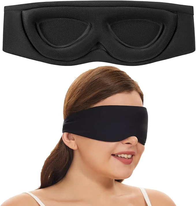 Quality ALASKA BEAR Sleep Mask for Side Sleepers Patented Design Cup-Shaped and Proven