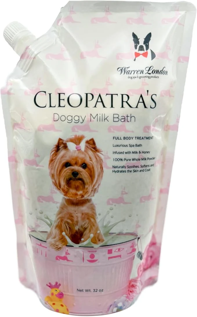 Superior Warren London Cleopatra's Doggy Milk Bath 32oz Luxurious Dog Shampoo and User-Friendly