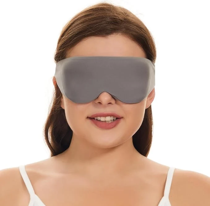 Verified ALASKA BEAR Sleep Mask for Side Sleepers Patented Design Cup-Shaped and Reusable