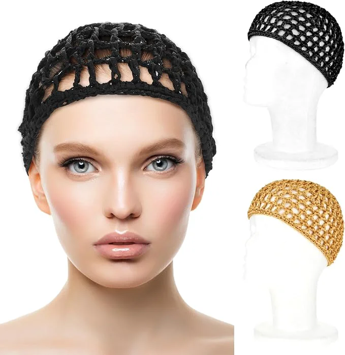 Casual WLLHYF Wig Cap Thick Long Hair Caps Adjustable Net Mesh Braided Weaving Making Easy-to-Use