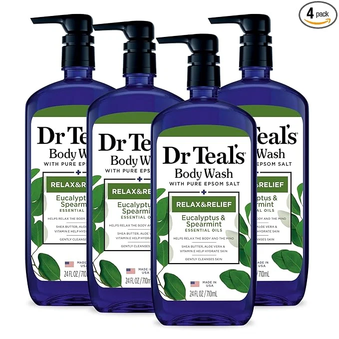 First-Class Dr Teal's Body Wash with Pure Epsom Salt Relax Relief with Eucalyptus Casual