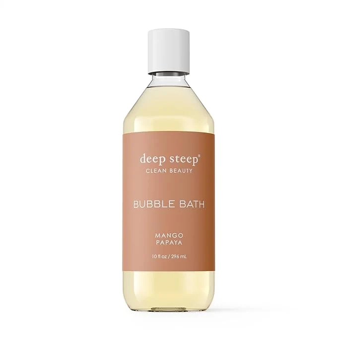 Luxury Deep Steep Bubble Bath Mango Papaya 10 oz – Soothing Soak Lightweight