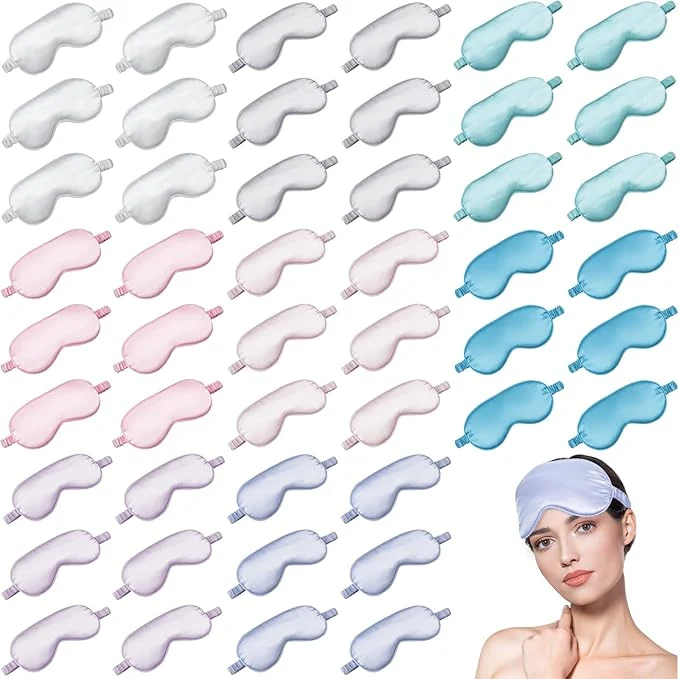 Sophisticated 48 Pieces Silk Sleep Mask Eye Coverings Selected