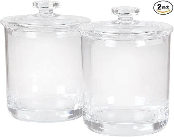 Traditional ForPro Clear Acrylic Apothecary Jars Green