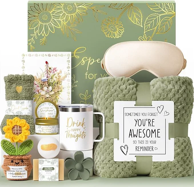 Verified Birthday Gifts for Women Self Care Get Well Soon Gift Baskets Spa Care Package Premium