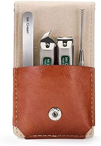 High-End 4Pcs Set Stainless Steel Manicure Pedicure Set Medical Grade Grooming Kit Casual