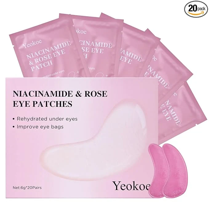 Specialty Yeokoe Under Eye Patches for Dark Circles Puffy Eyes 20 Pairs Face Masks Minimalist