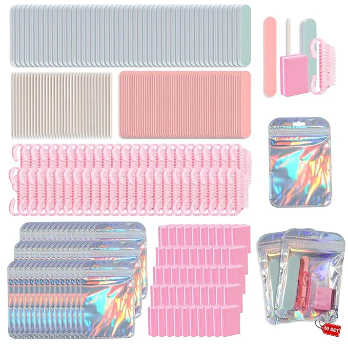 Trusted Disposable Manicure Kit Professional 50 Set Press On Nail Tool Kit Unique