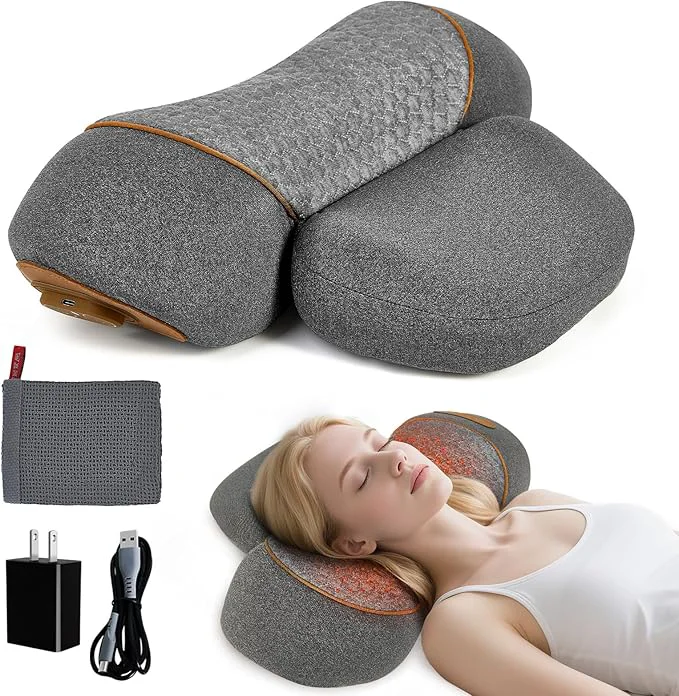 Certified Neck Pillow - 3-in-1 Neck Massage Pillow Organic