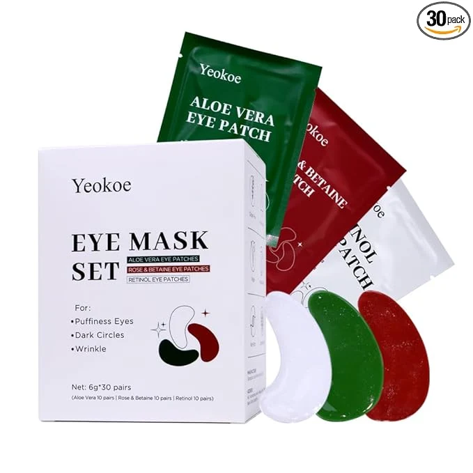 Casual Yeokoe Under Eye Patches For Puffy Eyes and Dark Circles Wrinkle 30 Pairs Face Fine