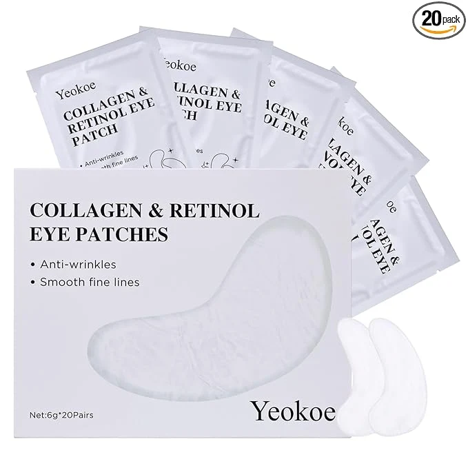 Fine Crafted Yeokoe Under Eye Patches for Dark Circles Puffy Eyes 20 Pairs Face Masks Luxury