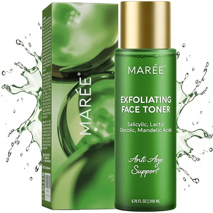 Innovative MAREE Exfoliating Toner with Salicylic Acid – AHA BHA Face Exfoliant Pore Smooth