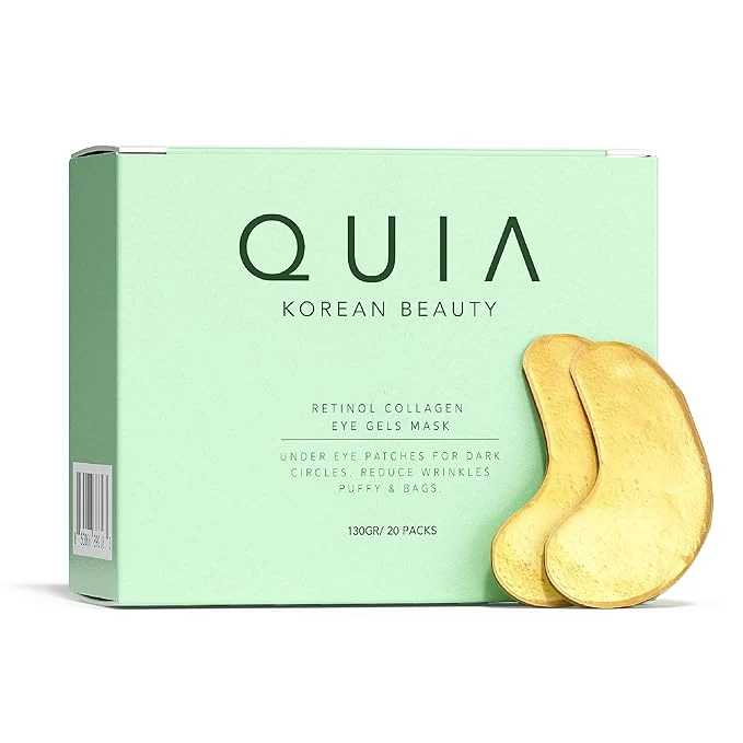 Eco-Friendly QUIA Hydrogel Eye Patches with Collagen – Depuff Smooth Fine Lines Hydrate Elite