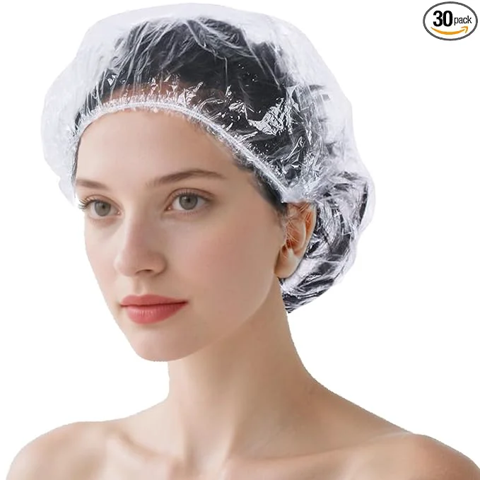 Stylish 30 Pcs Disposable Shower Caps Smooth