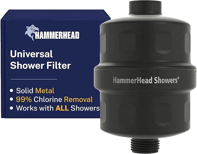Soft HammerHead Showers® Solid Metal Shower Head Filter – KDF 55 Shower Filter Luxury