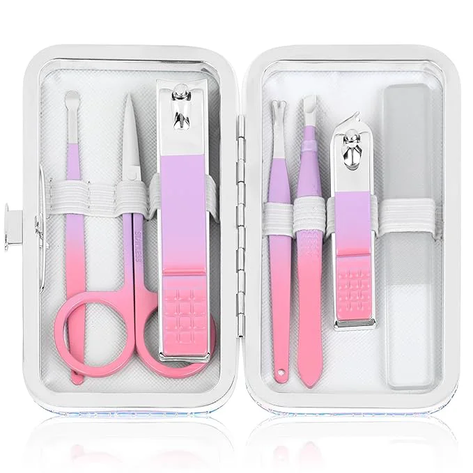 Soft Women's Nail Clipper Set Travel Manicure Kit Sophisticated