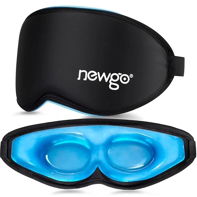 Easy-to-Use NEWGO 3D Cooling Sleep Mask Weighted Cooling Gel Eye Mask Quality