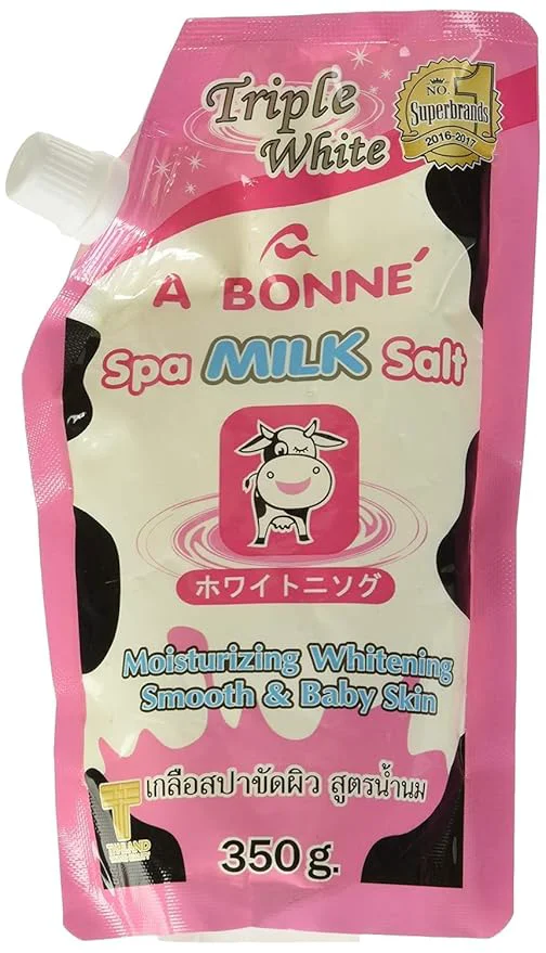 Practical A Bonne Spa Milk Salt Moisturizes Whitens and Softens Skin 350g Recyclable