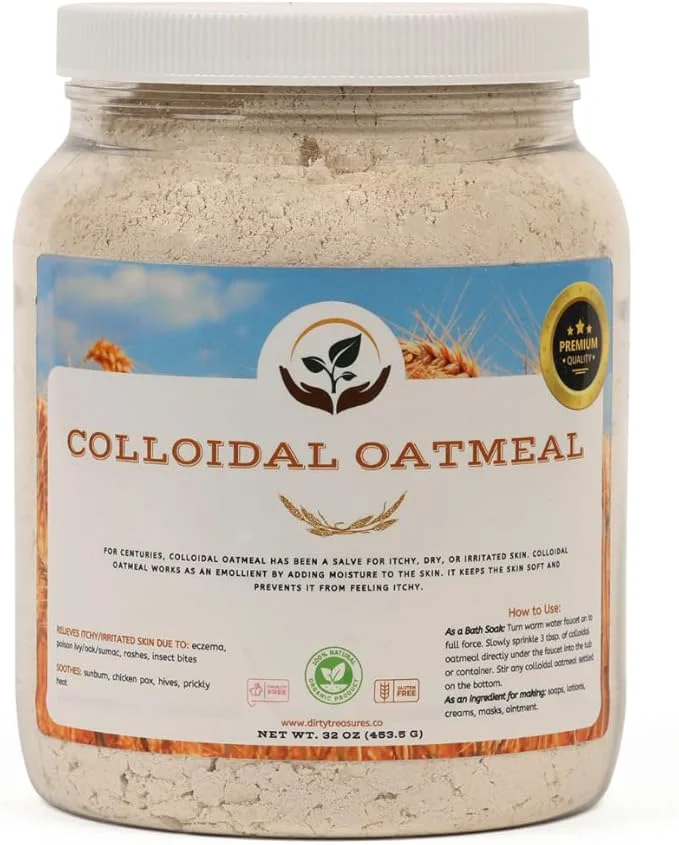 Fashionable Dirty Treasures Colloidal Oatmeal Bath Eczema Itchy Skin Relief Baby-Safe First-Class