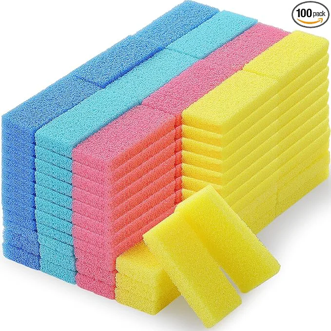 Reliable Batiyeer 100 Pcs Pumice Stone for Feet Scrubber Dead Skin Disposable Pedicure Advanced