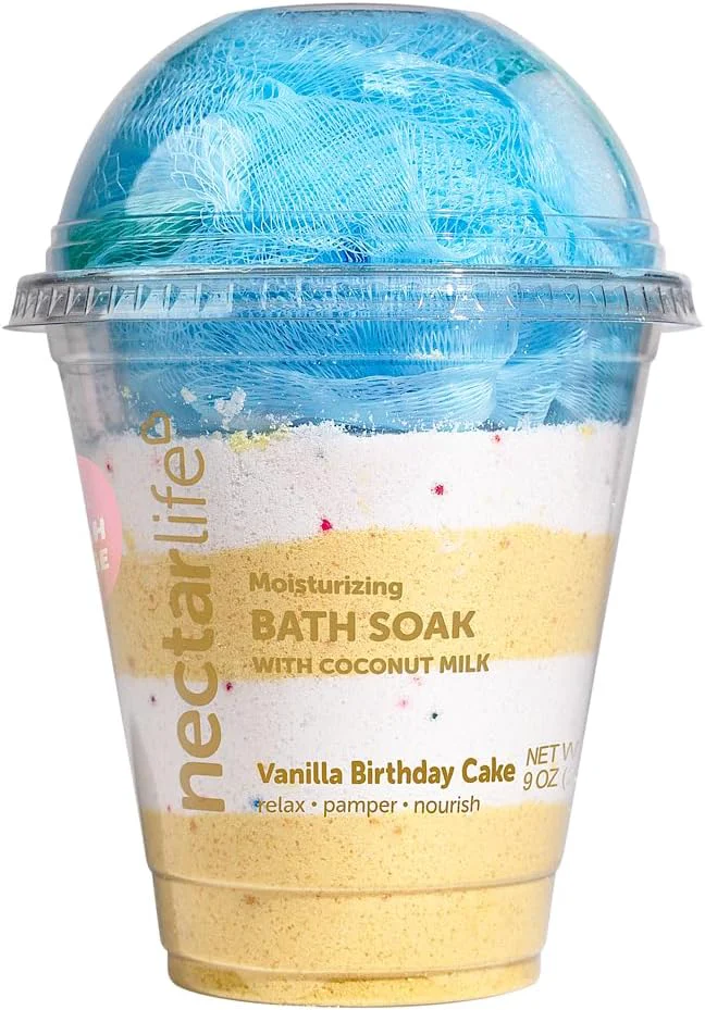 Trendy Coconut Milk Bath Soak Salt Bath Bubble Bath Natural Detox Foaming Body Soak Outstanding