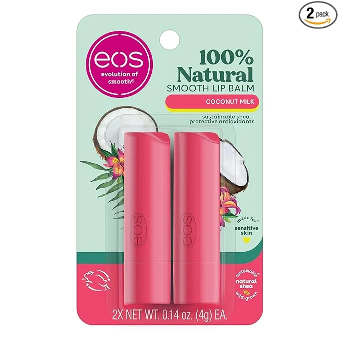 Environmentally Friendly eos Natural Lip Balm- Coconut Milk eos lip balm All-Day Moisture Eco-Friendly