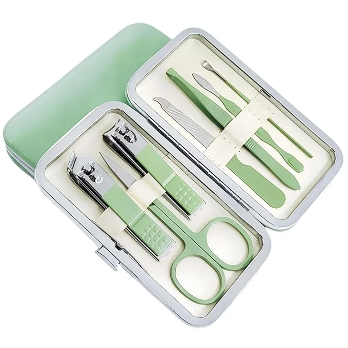 Secure QURIPE 7pcs Manicure Set Nail Clippers Kit Stainless Steel Manicure Kit Trusted