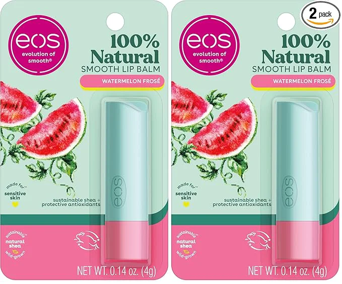Eco-Friendly eos Natural Lip Balm- Watermelon Frosé Dermatologist High-Quality