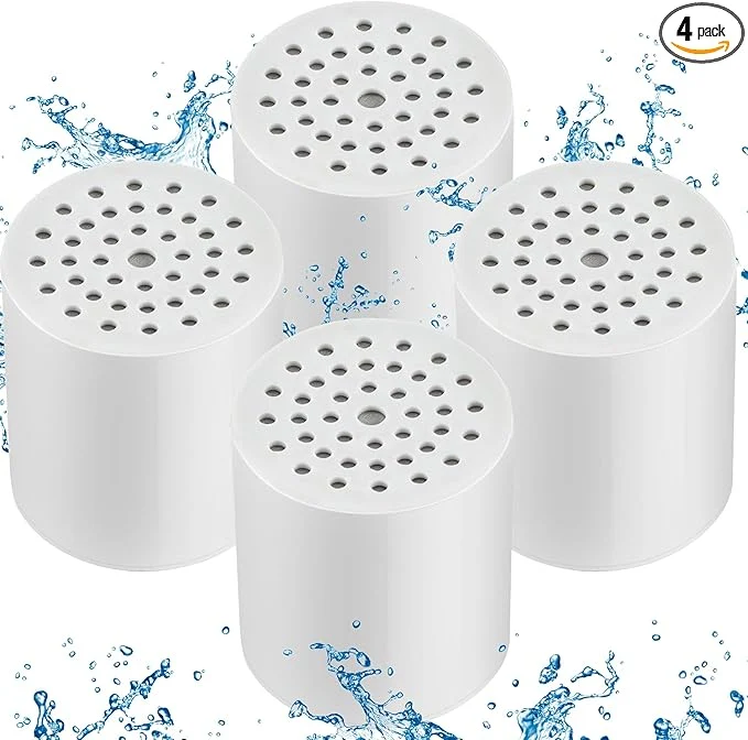 Pure 4 Pack 15 Stage Shower Filter Cartridge Filter Solid