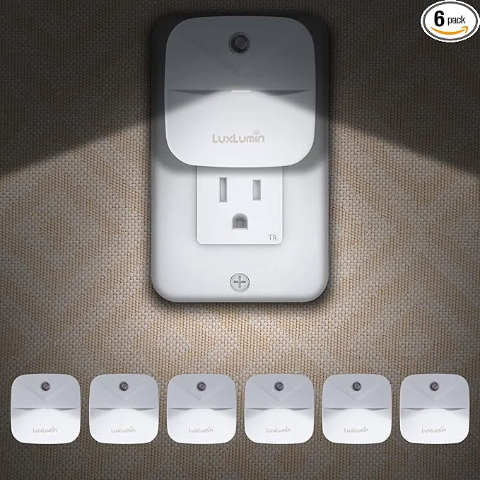 Trusted LuxLumin LED Night Lights Plug into Wall Fashionable