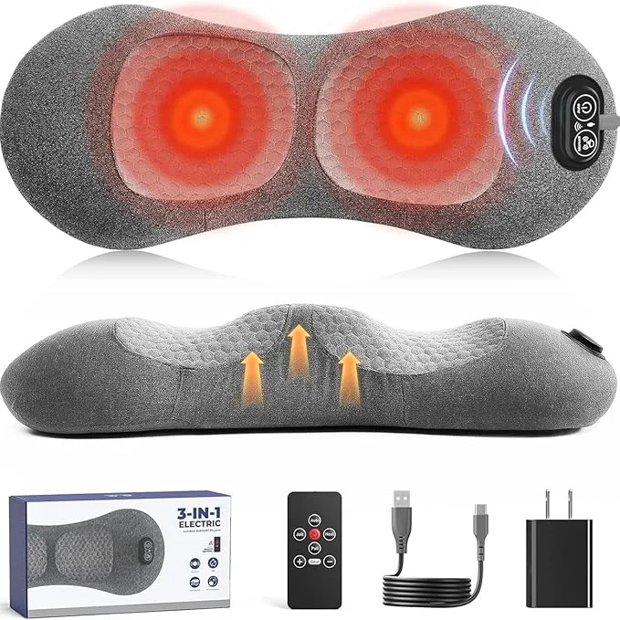 Trendy 2026 Upgraded 3-in-1 Lumbar Support Pillow Professional