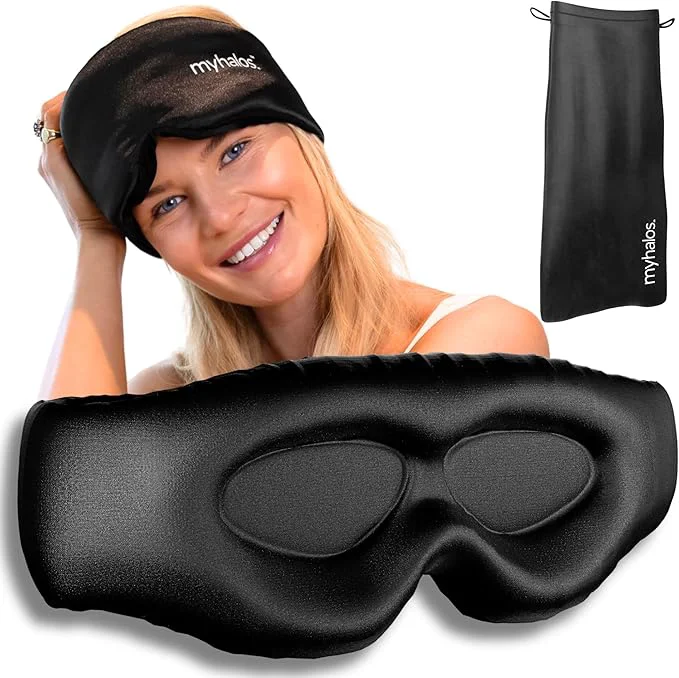 Top-Quality MyHalos 3D Mulberry Silk Sleep Mask Premium