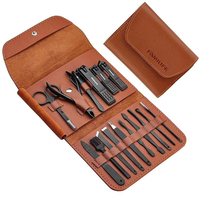 Elite FAMILIFE Gifts for Men Manicure Set Clippers Manicure Kit Nail Clipper Sets Secure